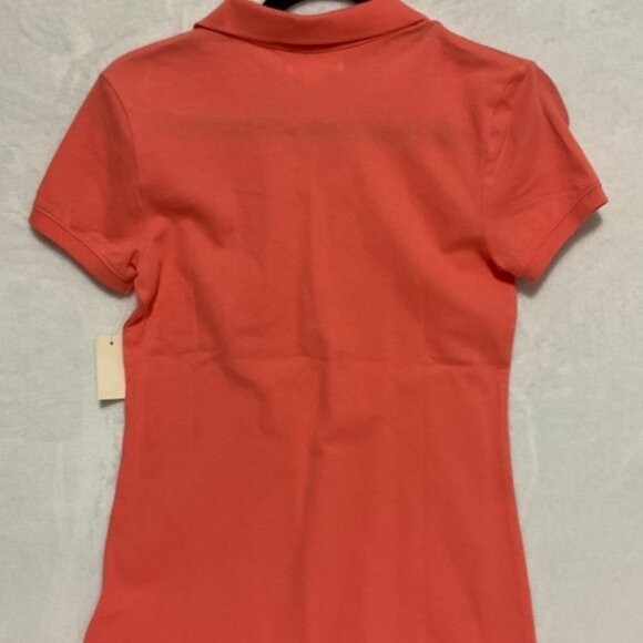 Aeropostale Women's Salmon Short Sleeve Polo Shirt Size Medium‎ - Picture 4 of 6
